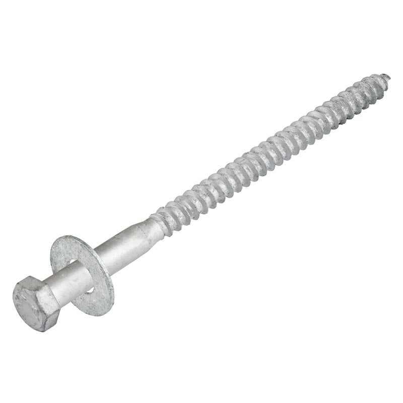 طقم براغي متخلفة 3/8 × 6 (50 حزمة)، 50 براغي و50 حلقة، مجلفنة بالغمس الساخن، تلبي الدرجة الصناعية/التجارية ASME B18.2.1 من شركة Makers Bolt - Image 1